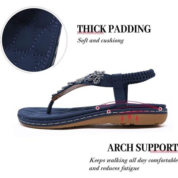 Durable & Comfortable Boho Sandals: Sparkle in Style - Picture 2 of 4